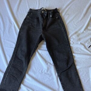 Women’s Madewell Curvy Perfect Vintage Black High-Rise Jeans